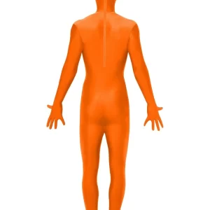 Second Skin Orange Bodysuit Fancy Dress Costume - Image 2