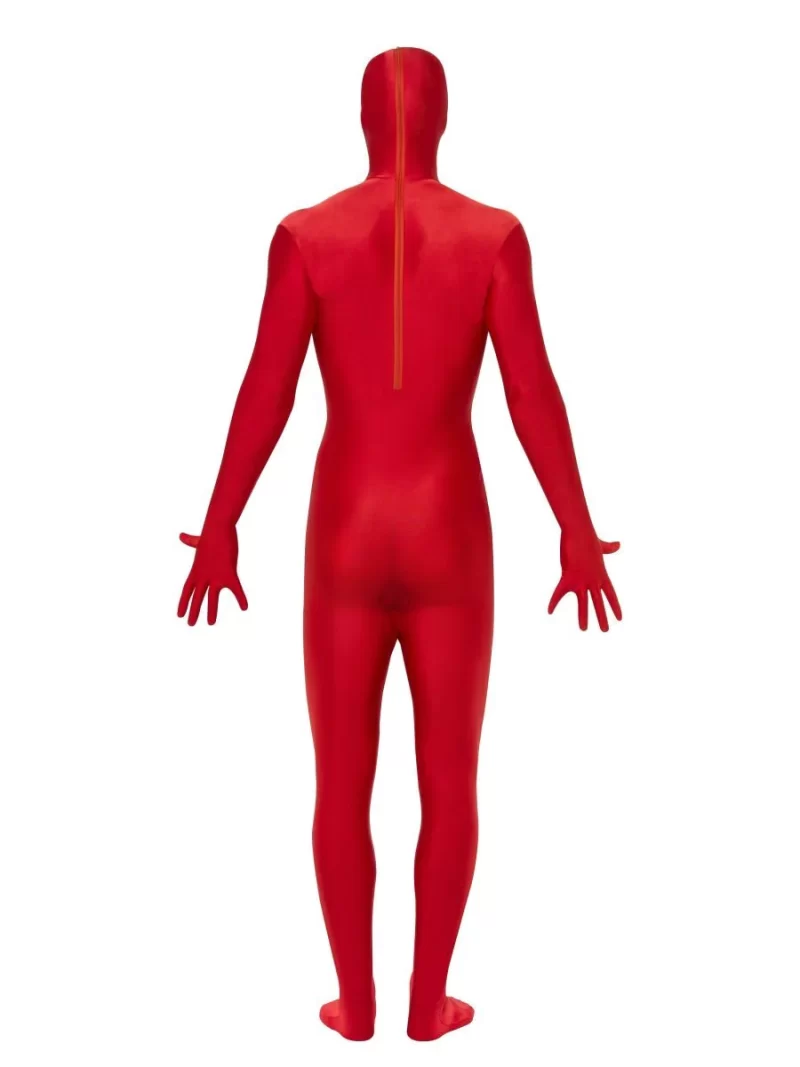 Second Skin Red Bodysuit Fancy Dress Costume - Image 2