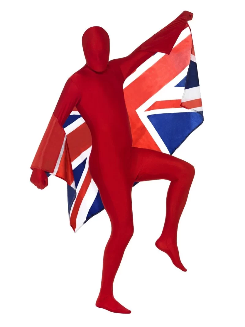 Second Skin Red Bodysuit Fancy Dress Costume - Image 4