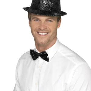 Sequin Trilby Hat Black