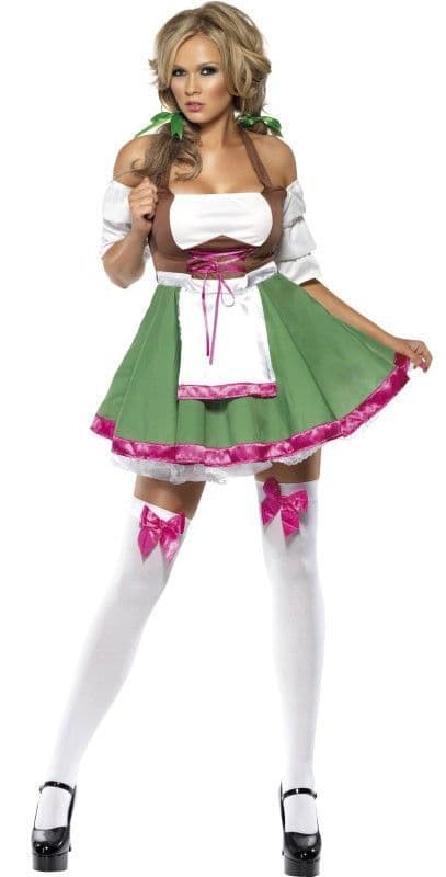 Fever Collection Flirty Frauline Bavarian Ladies Fancy Dress Costume