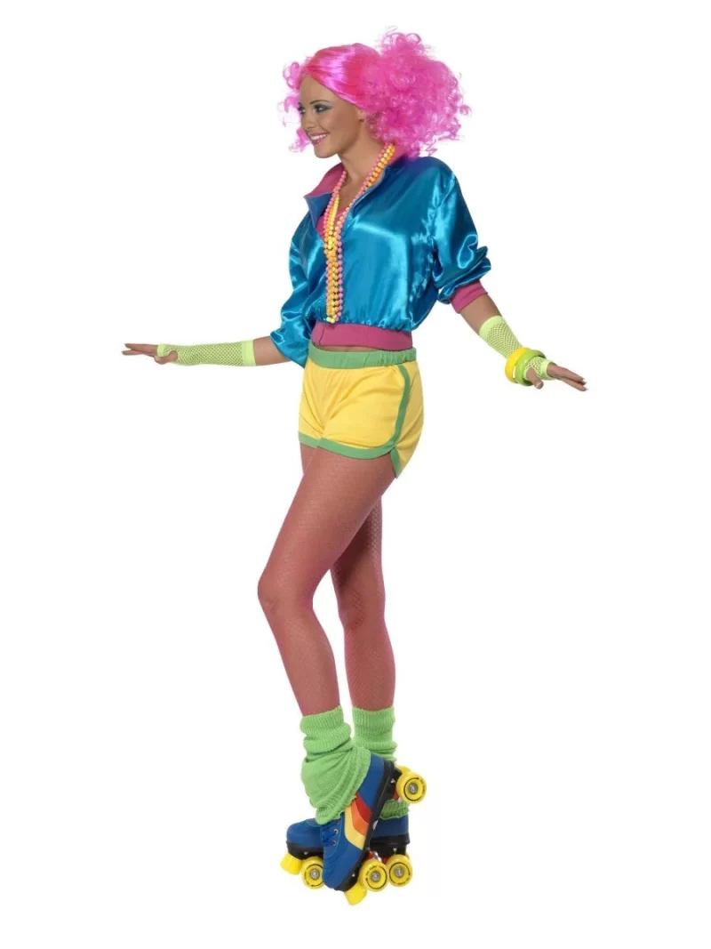 80s Skater Girl Ladies Fancy Dress Costume - Image 2