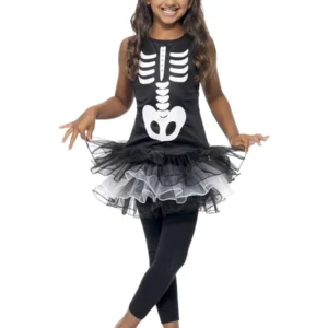 Skeleton Tutu Children's Halloween Fancy Dress Costume - Image 2