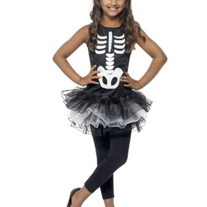 Skeleton Tutu Children's Halloween Fancy Dress Costume