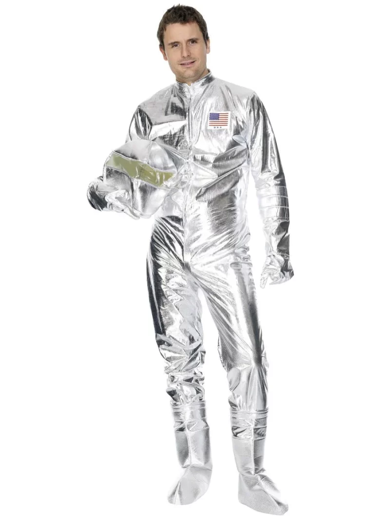 Spaceman/Astronaut Mens Fancy Dress Costume - Image 2