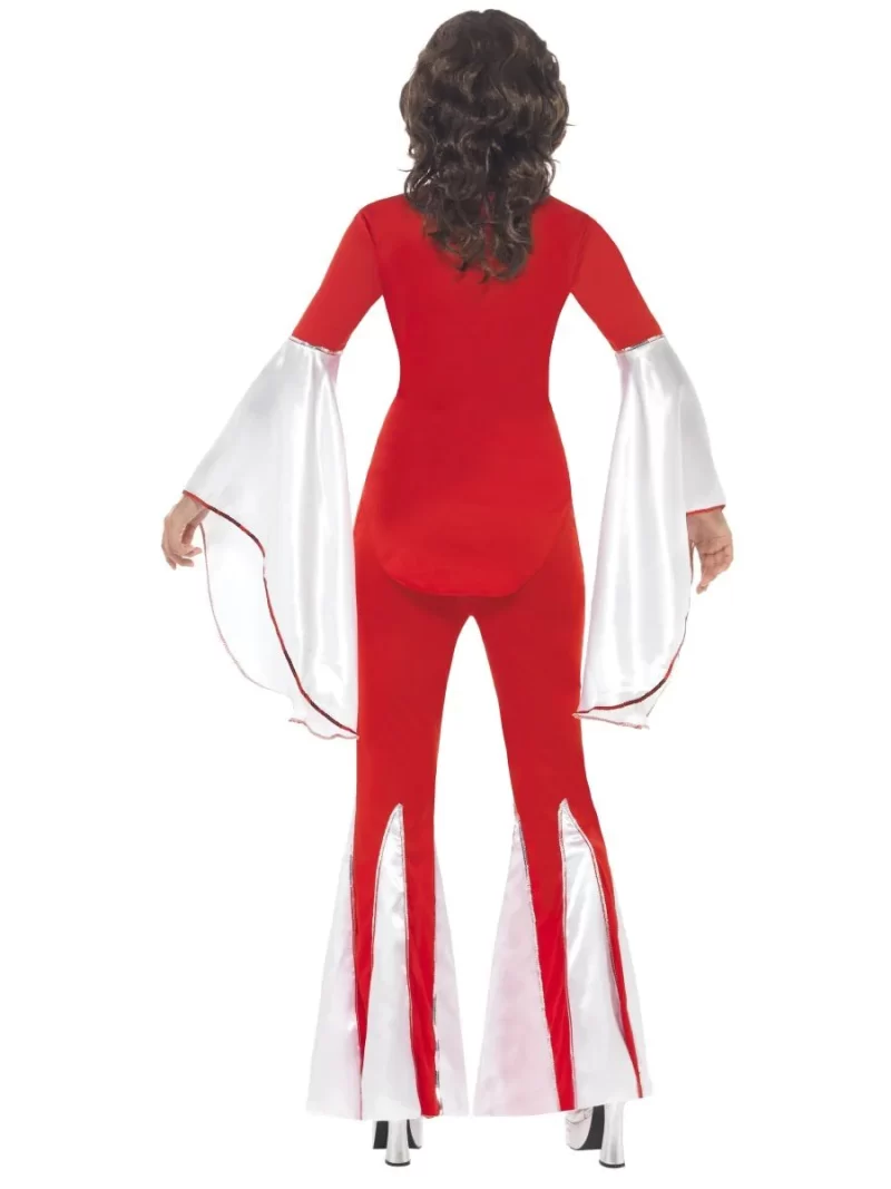 70s Super Trooper Red (Abba) Ladies Fancy Dress Costume - Image 3