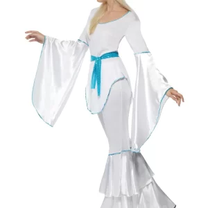 70s Super Trooper White (Abba) Ladies Fancy Dress Costume - Image 2