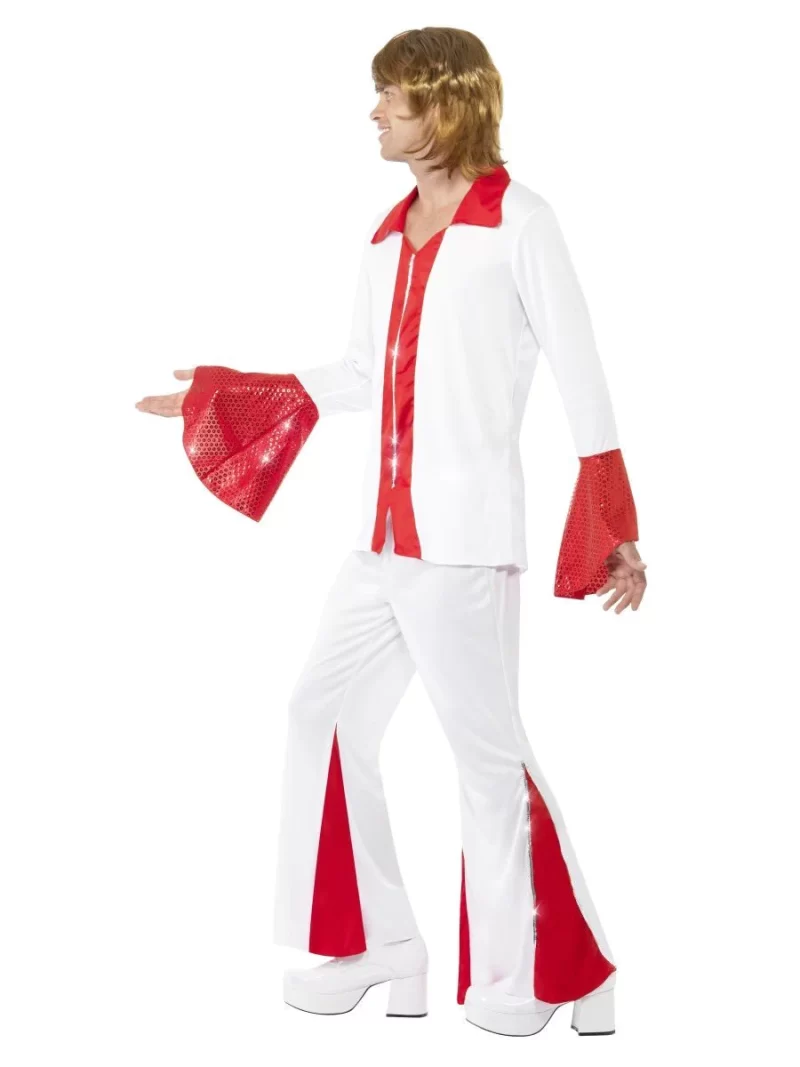 Super Trooper White (Abba) Men's Fancy Dress Costume - Image 2
