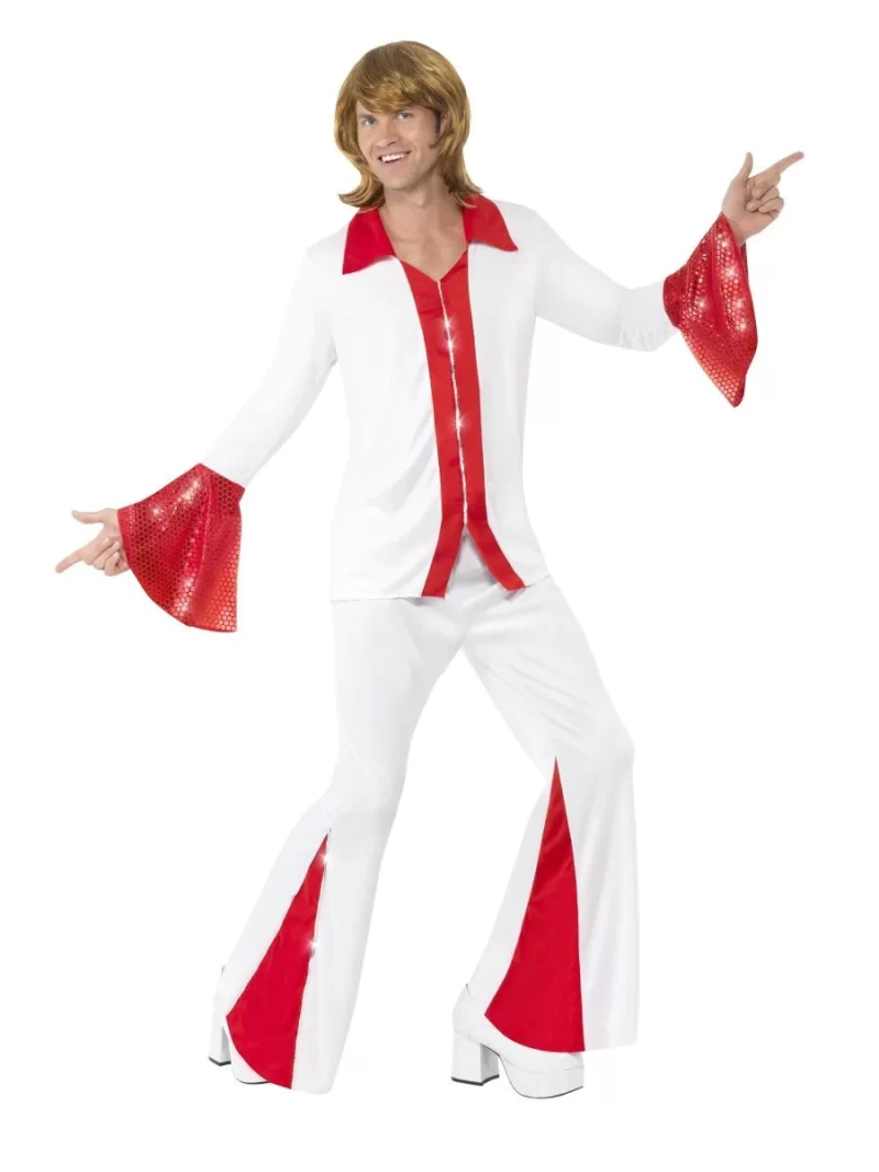 Super Trooper White (Abba) Men's Fancy Dress Costume