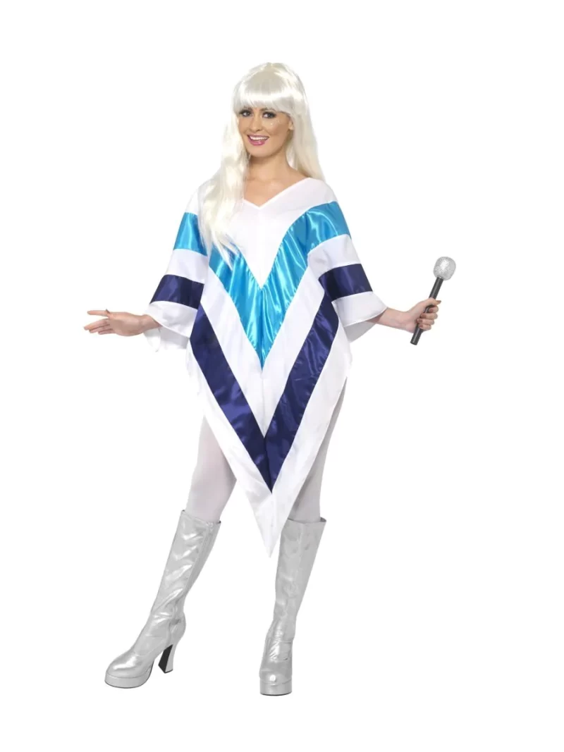 Super Trooper Cape/Poncho (Abba) Ladies Fancy Dress Costume - Image 2