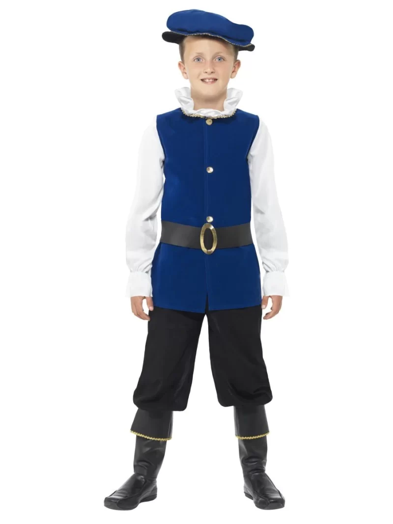 Tudor Boy Children's Fancy Dress Costume