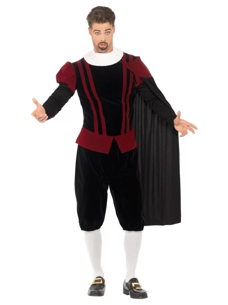 Tudor Lord Deluxe Men's Fancy Dress Costume - Image 2