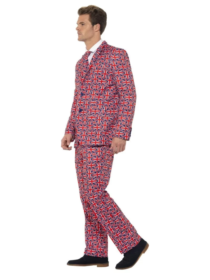 Union Jack Standout Suit Men's Fancy Dress Costume - Image 2