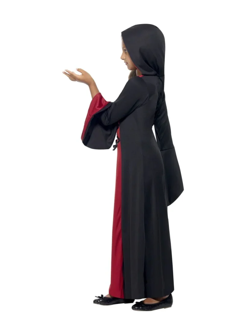 Hooded Vamp Children's Halloween Fancy Dress Costume - Image 2