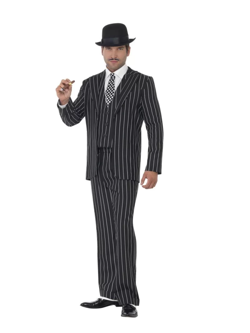 Vintage Gangster Boss Men's Fancy Dress Costume - Image 2