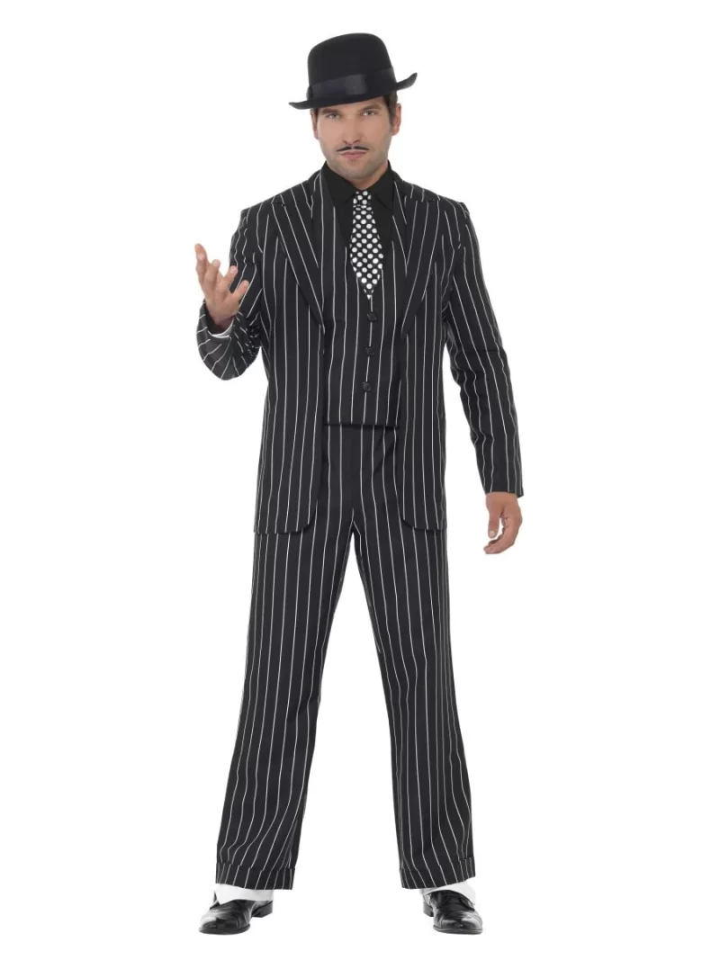 Vintage Gangster Boss Men's Fancy Dress Costume