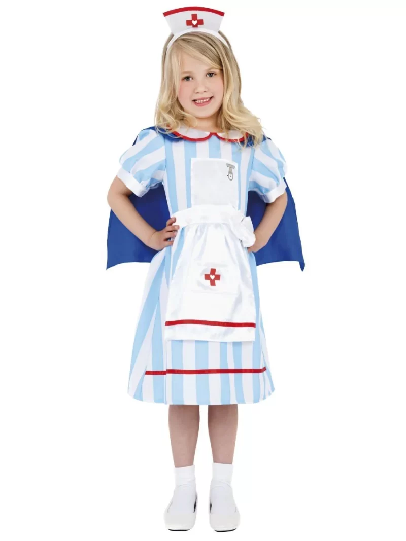 Vintage Nurse Children's Fancy Dress Costume