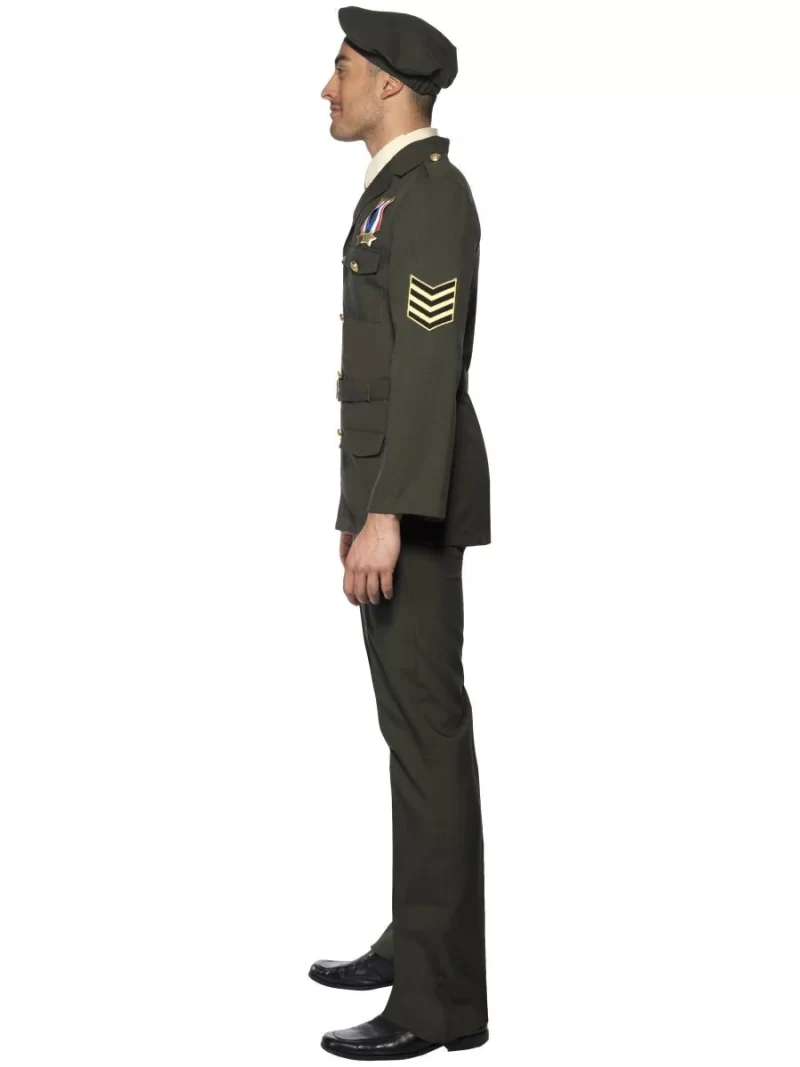 Wartime Officer Mens Fancy Dress Costume - Image 2