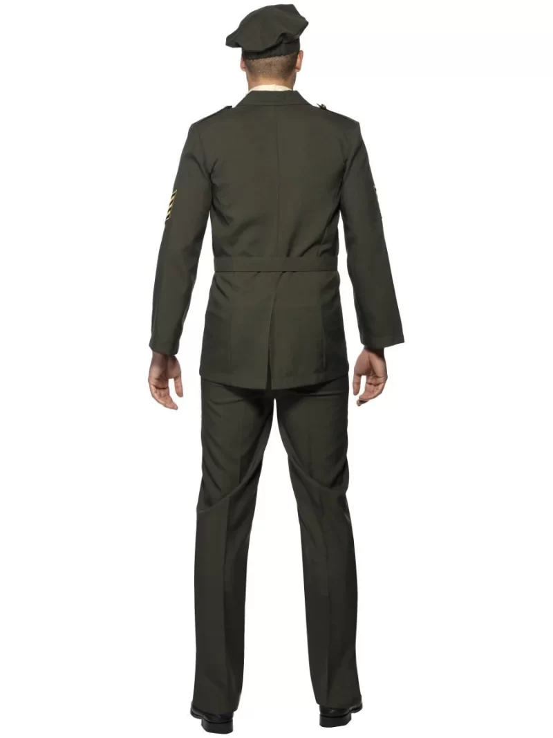 Wartime Officer Mens Fancy Dress Costume - Image 3