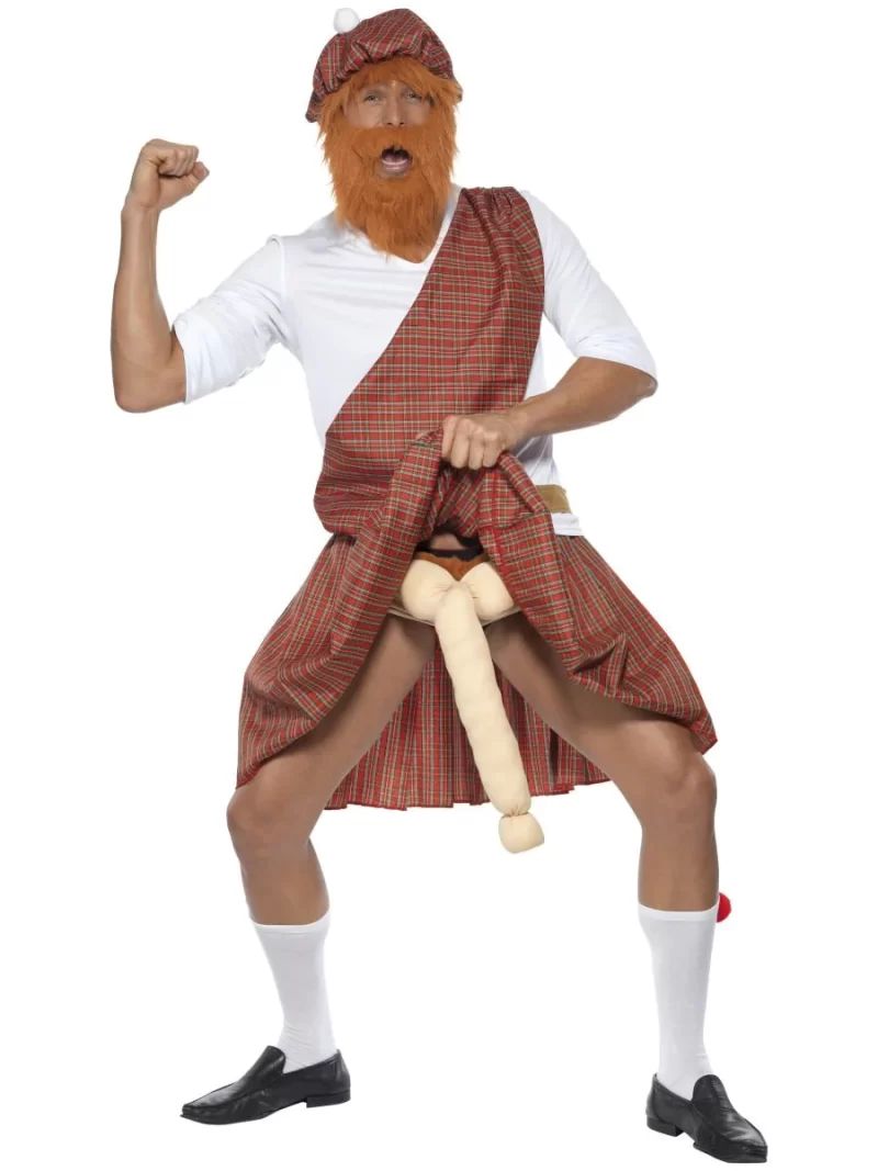 Well Hung Highlander (Scotsman) Mens Fancy Dress Costume
