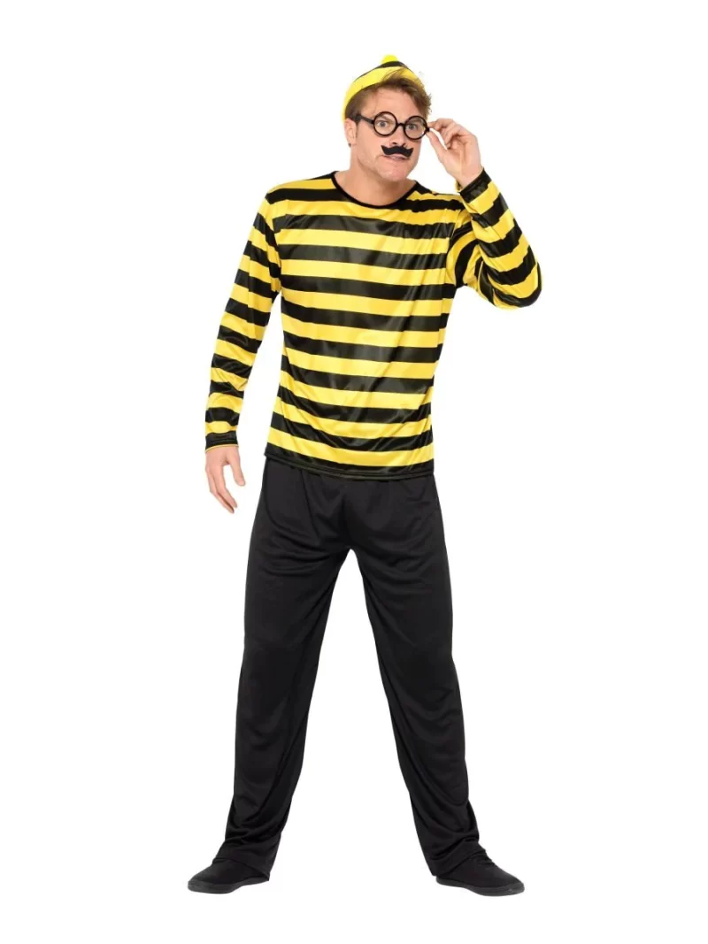 Where's Wally? Odlaw Mens Fancy Dress Costume - Image 2