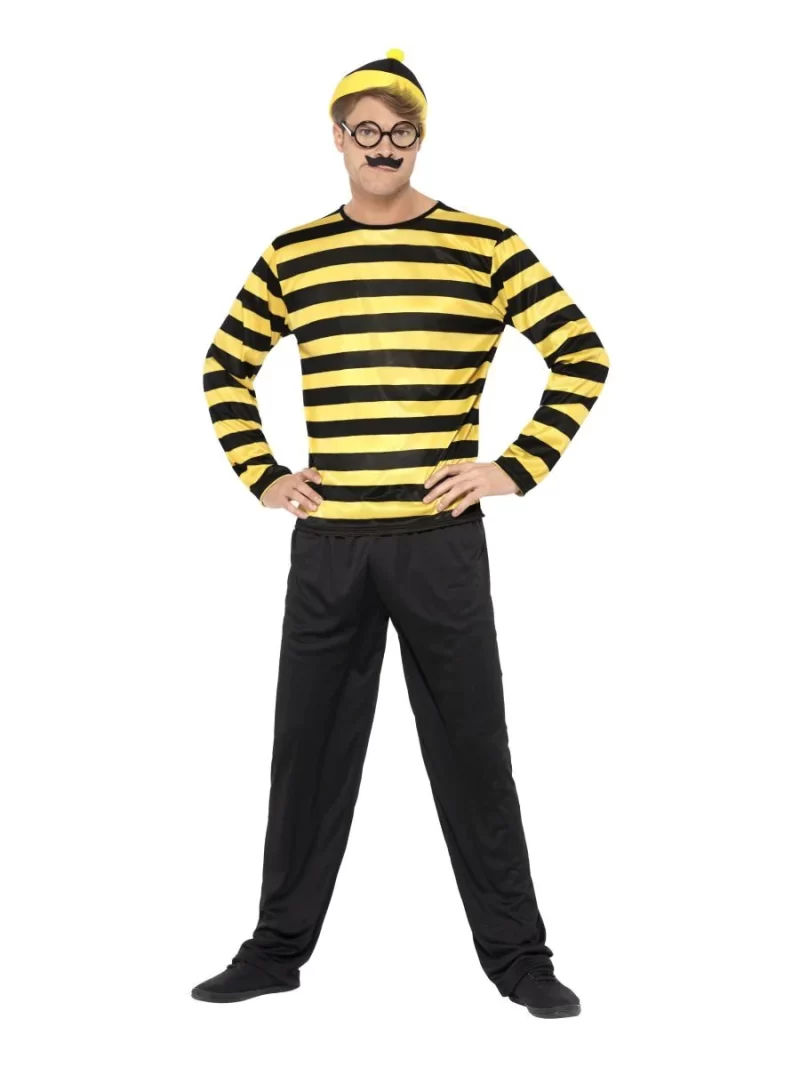 Where's Wally? Odlaw Mens Fancy Dress Costume