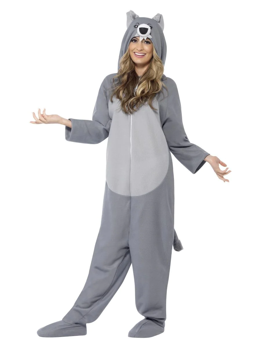 Wolf Onesie Unisex Adult Fancy Dress Costume