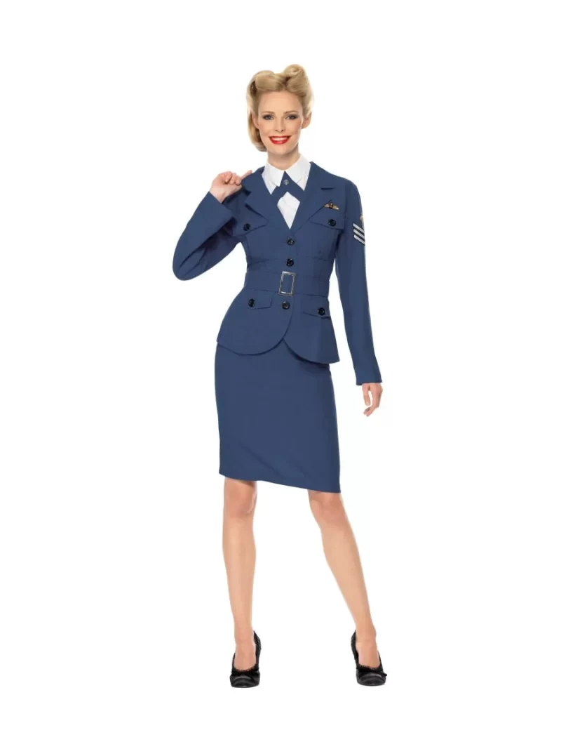 WW2 Air Force Captain Ladies Fancy Dress Costume