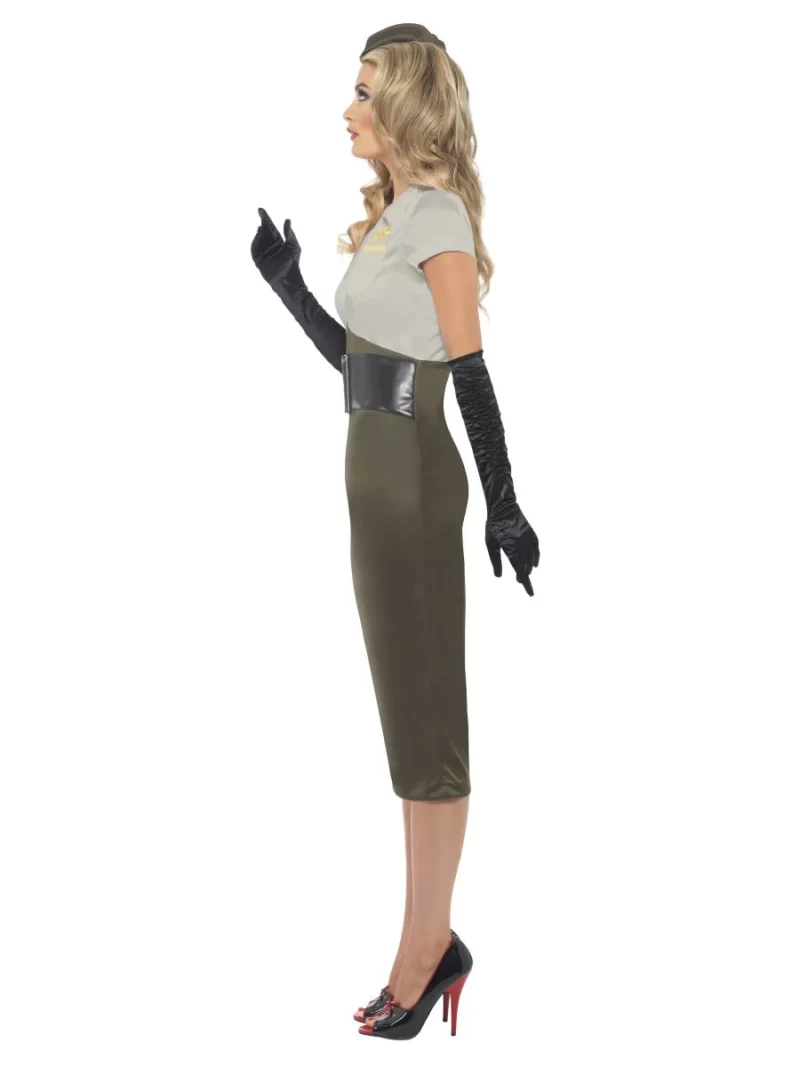 WW2 Army Pin Up Spice Darling Ladies Fancy Dress Costume - Image 2