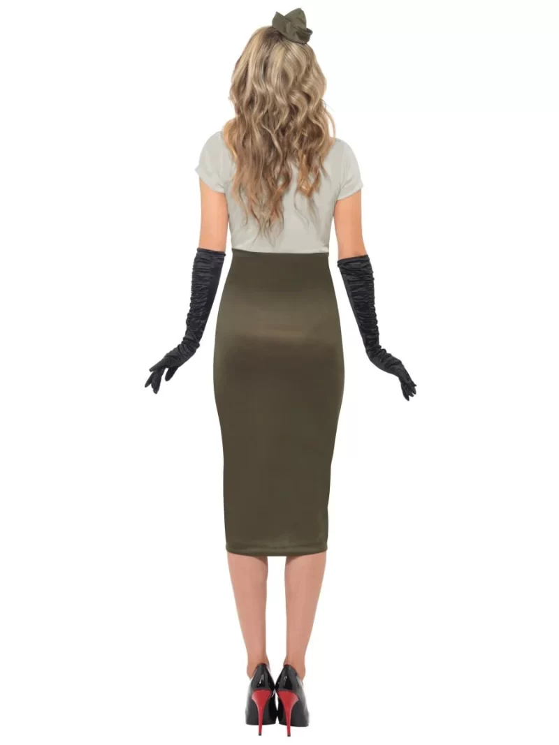 WW2 Army Pin Up Spice Darling Ladies Fancy Dress Costume - Image 3