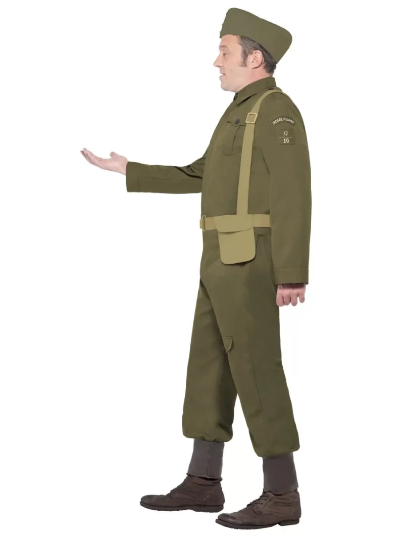 WW2 Private Home Guard Men's Fancy Dress Costume - Image 2