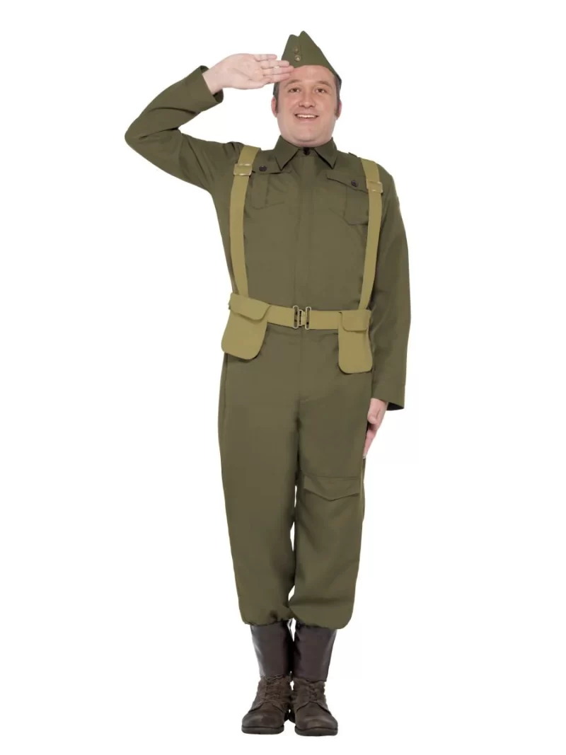 WW2 Private Home Guard Men's Fancy Dress Costume