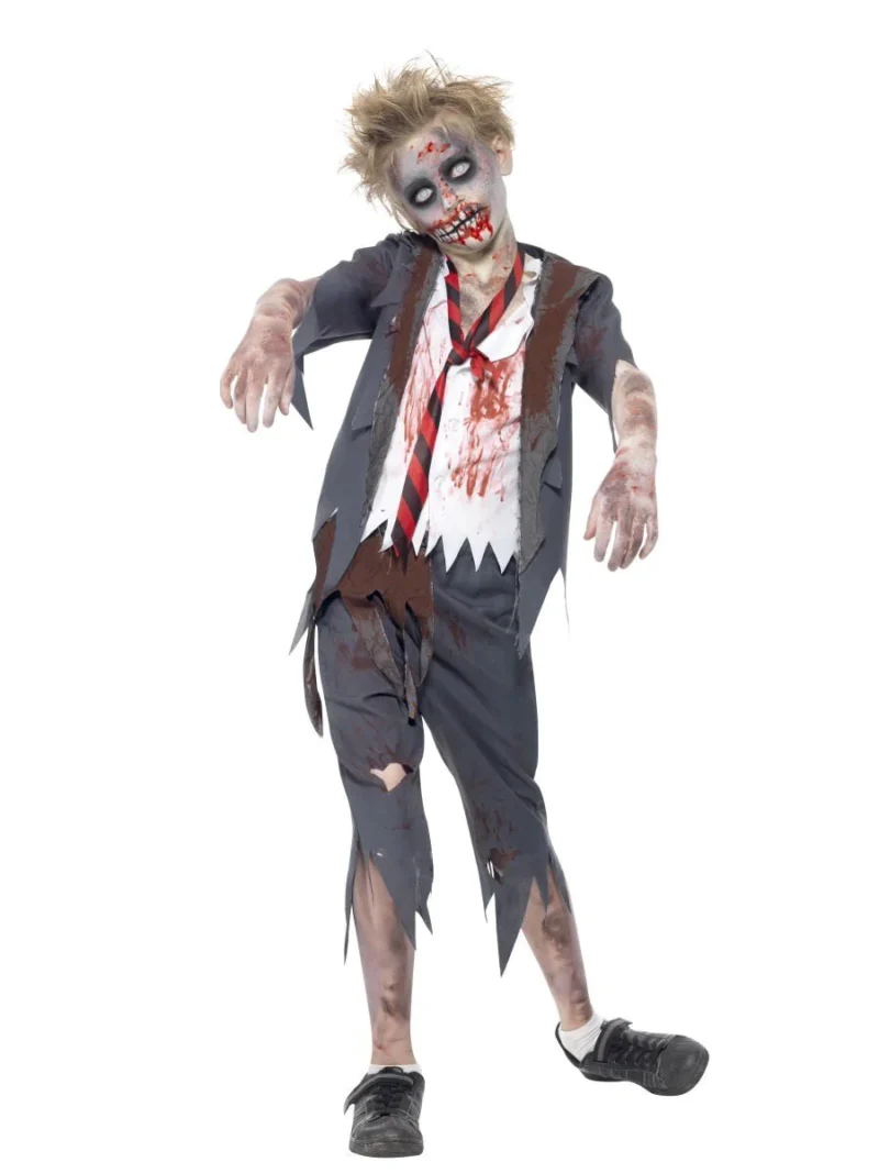 Zombie Schoolboy Children's Halloween Fancy Dress Costume