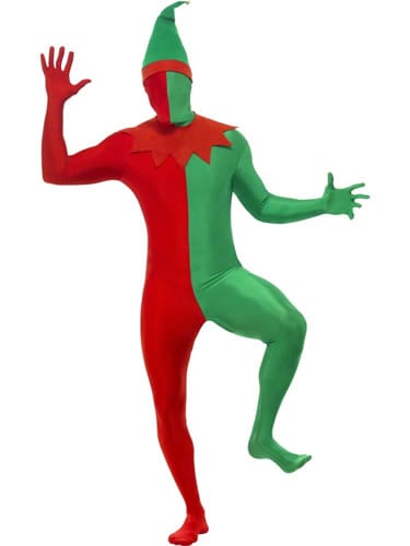 Second Skin Elf Men's Christmas Fancy Dress Costume (DISC)