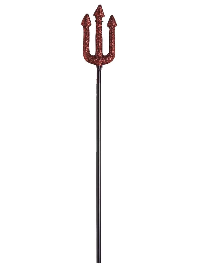 Red Glitter Devil Trident