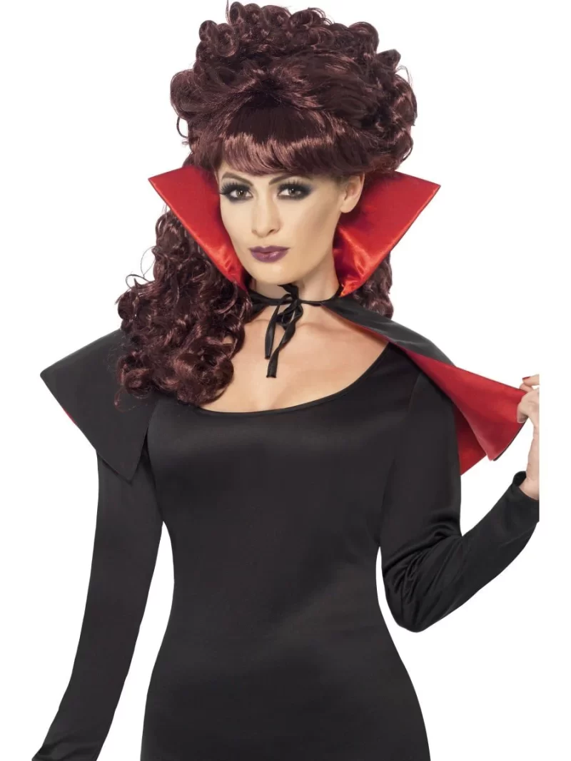 Mini Vamp Cape Halloween Fancy Dress Costume