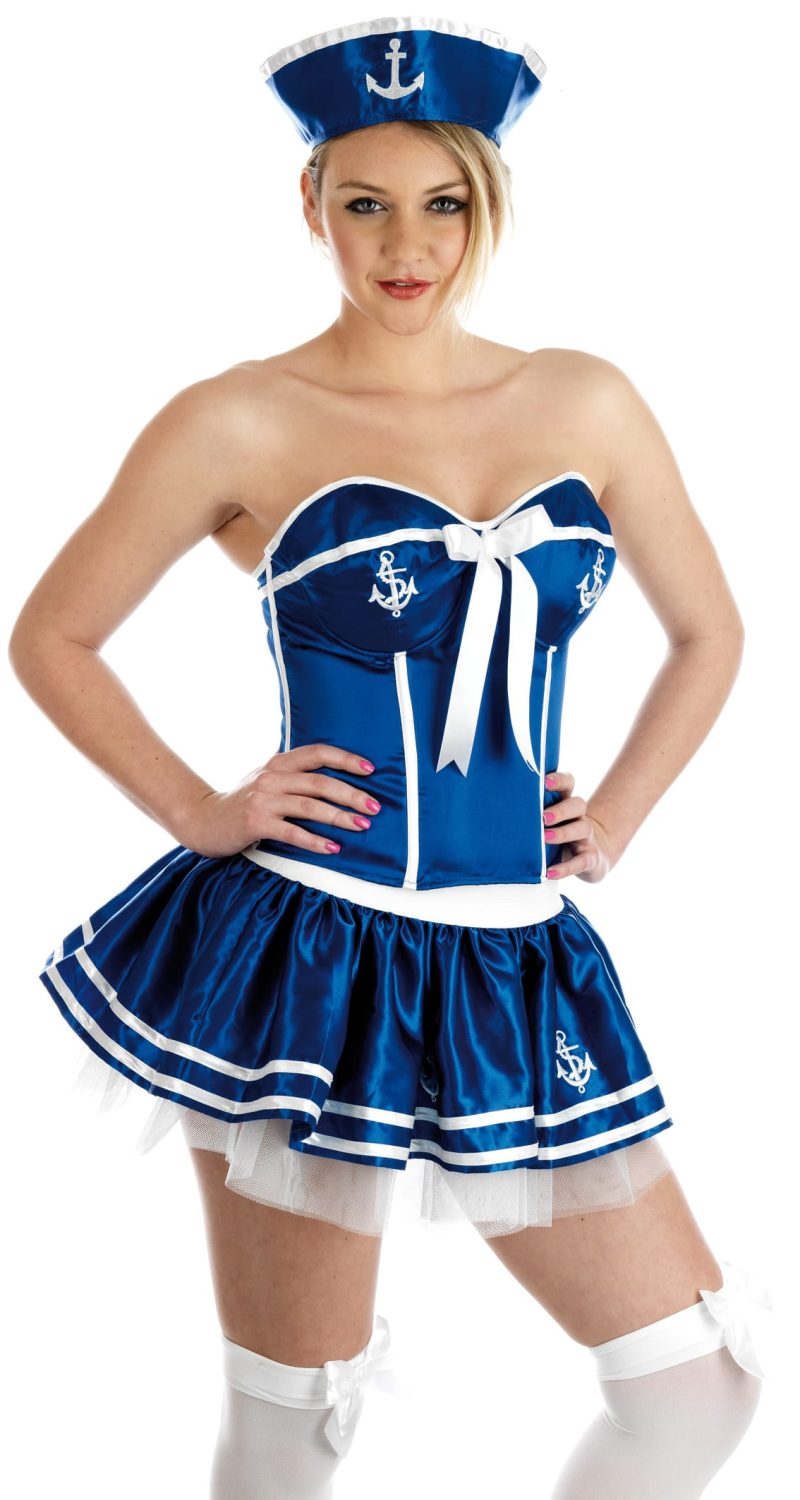 Cheeky Sailor Girl Ladies Fancy Dress Costume