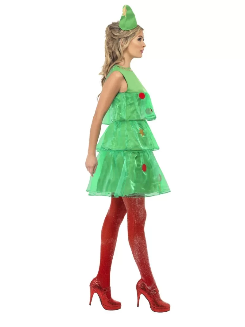 Christmas Tree Tutu Ladies Christmas Fancy Dress Costume - Image 2