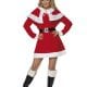 Miss Santa Fleece Ladies Christmas Fancy Dress Costume