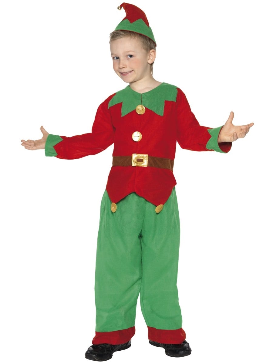 Elf Unisex Childrens Christmas Fancy Dress Costume