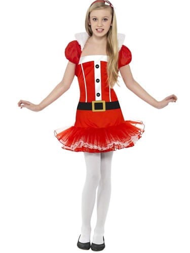 Miss Santa Tutu Children's Christmas Fancy Dress Costume (DISC)