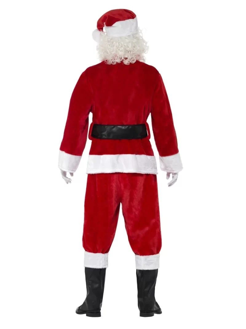 Plush Santa Men's Christmas Fancy Dress Costume - Image 3
