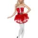 Fever Santa Tutu Dress Ladies Christmas Fancy Dress Costume (DISC)