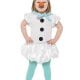 Puffball Snowgirl Children's Christmas Fancy Dress Costume