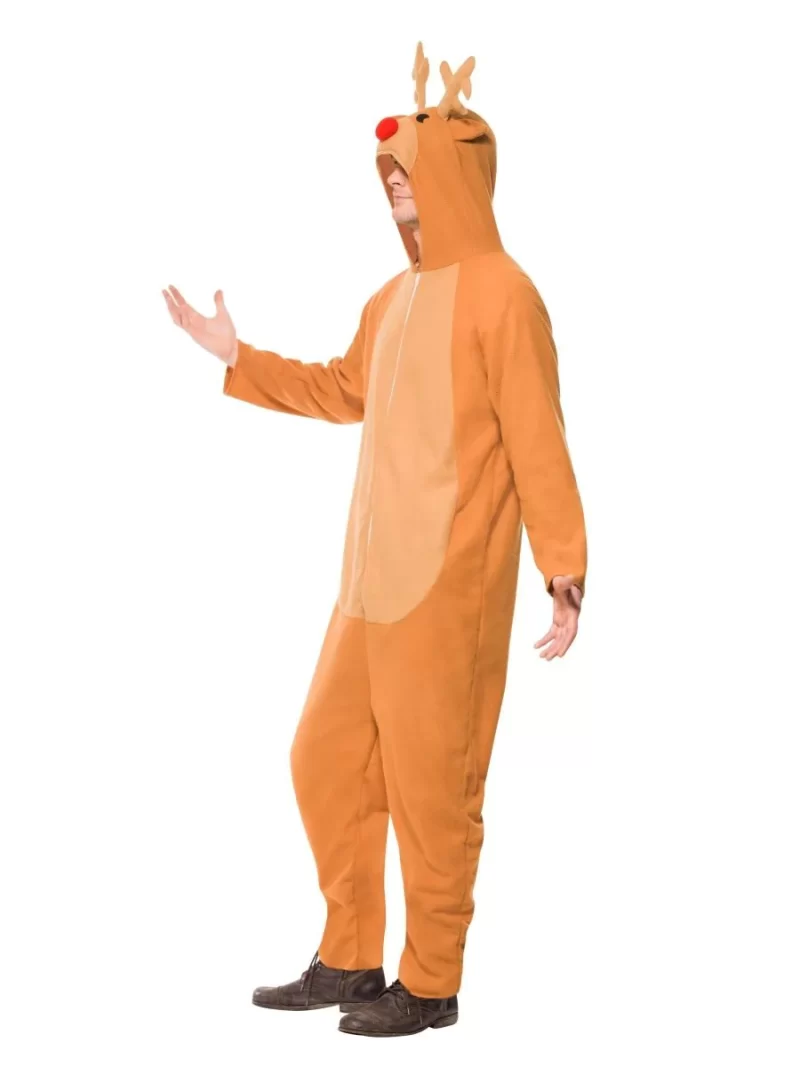 Reindeer Onesie Mens Christmas Fancy Dress Costume - Image 2