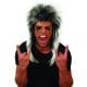 Glam Rock Wig Silver/Black