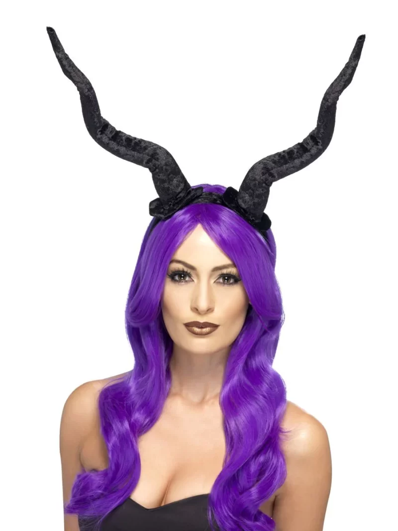 Demon (Maleficent) Horns on Headband