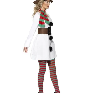 Miss Snowman Ladies Christmas Fancy Dress Costume - Image 2