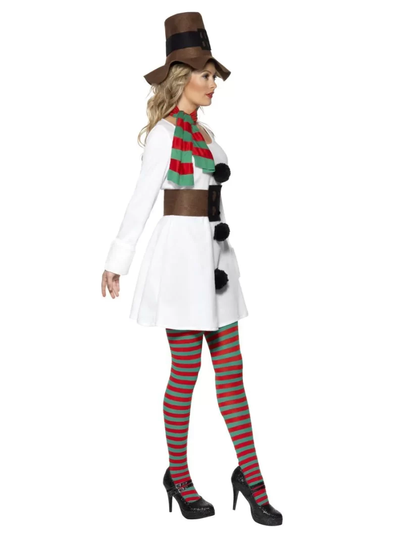 Miss Snowman Ladies Christmas Fancy Dress Costume - Image 2