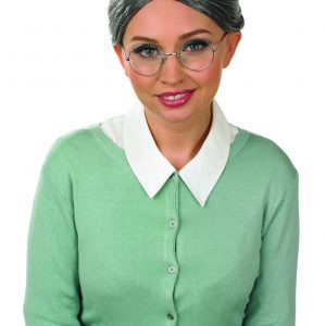 Granny Bun Wig Grey